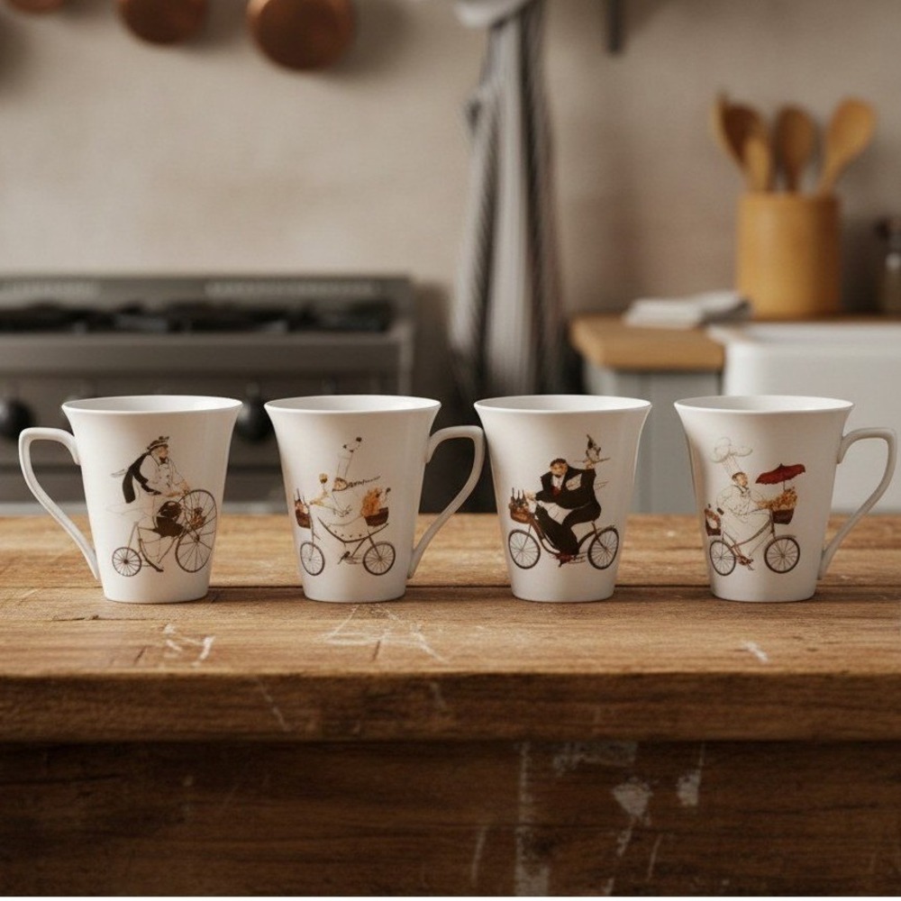 Oneida Chefs to Go Coffee Cups, Set of 4, Jennifer Garant Replacement Drinkware